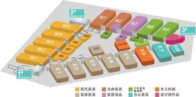 中國國際家具展公開全部展位平面圖，助力行業(yè)精準布局